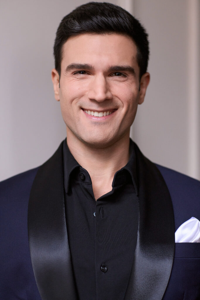 Markos Kadilis in a blue tux